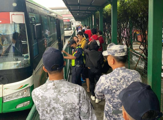 SAICT inspects the Edsa Busway on December 24, 2025. Facebook/Special Action and Intelligence Committee for Transportation